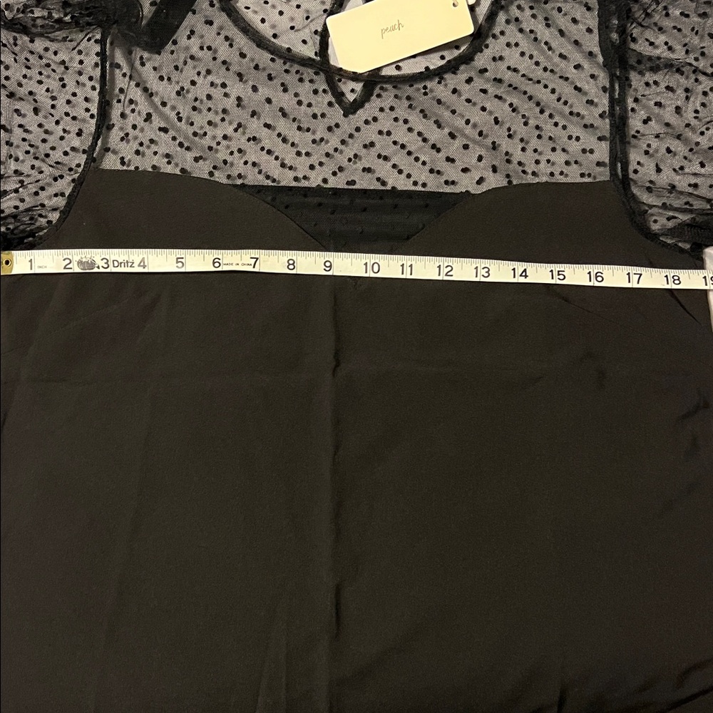 J. Crew Black Sheer Polka Dot Blouse - Picture 4 of 4